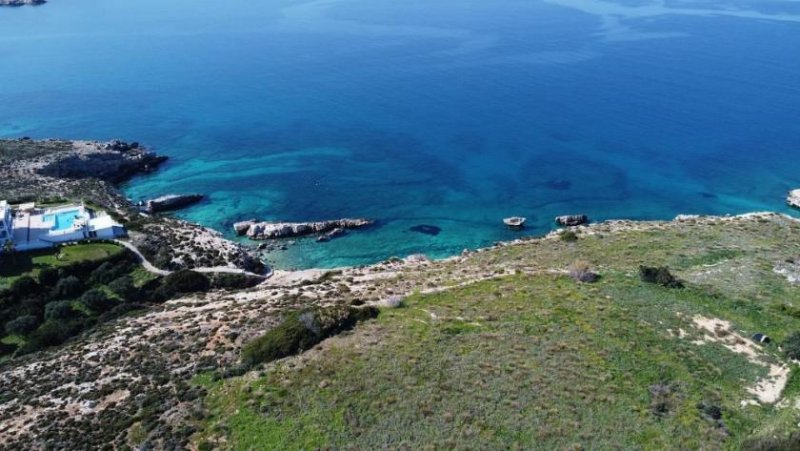 Chorafakia MIT VIDEO! Kreta, Chorafakia Chania: Grosses Grundstück direkt am Meer mit unvergleichlichem Meerblick zu verkaufen Grundstück